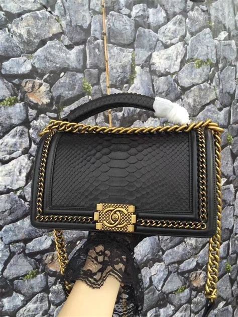 chanel snake leather bag|chanel bags for men.